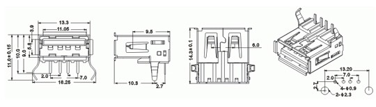 USB-A-02M: tech img